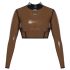 LATEX - prozirni latex gornji dio (prozirno-crna) - S-L - 2XL
