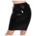 LATEX - crna midi suknja od lateksa - 2XL