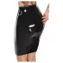 LATEX - crna midi suknja od lateksa - 2XL