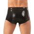 LATEX - crne bokserice + penis kapuljača - L/XL