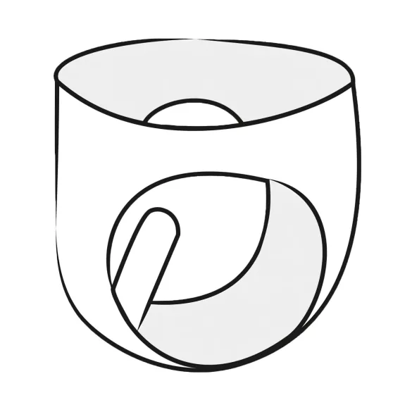 LATEX - ženske gaćice s kondomom za vaginu - crne - XL