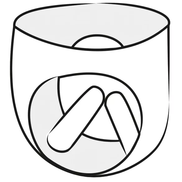 LATEX - ženske gaćice s 2 pumpajuća unutarnja dilda - crne - L