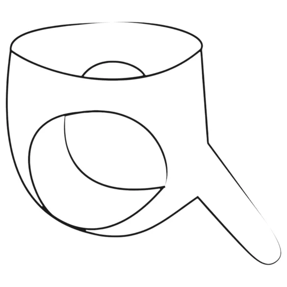 LATEX - gaćice s realističnim dildom (crvene)