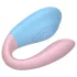 Mrow 03 - vibrator za parove - punjivi vodootporni - plava/roza