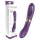 Funny Me Dual - vibrator s jezikom 2u1 na punjenje - ljubičasti