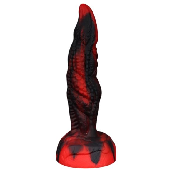 OgazR Hell Dong - rebrasti dildo - 20 cm (crvena)