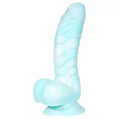 OgazR Sea Serpent - dildo s rebrima - 17 cm - plavo-bijeli