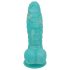 Morski Zmaj - rebrasti dildo - 17 cm (plavo-bijeli)