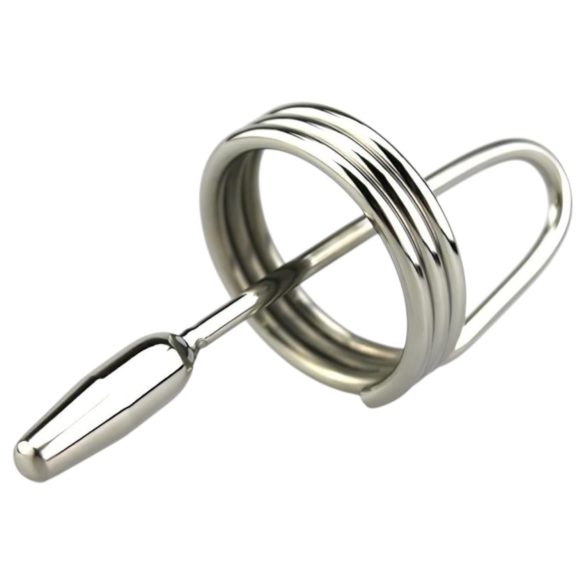 DeepRing - prstenasti metalni dilatator - 9 cm (srebro)