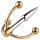 Urethralplay - metalni dilatator s sidrom - 4,5cm (srebrni)