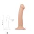 Strap-on-me M - dvostruki sloj realistični dildo - srednji (natur)