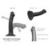Strap-on-me Dual S - dvostruki sloj dildo (crni)