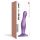 Strap-on-me Curvy M - Valoviti dildo s usisnom čašicom (ljubičasti)