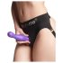 Strap-on-me Curvy M - Valoviti dildo s usisnom čašicom (ljubičasti)