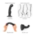 Strap-on-me - dildo sa zavijenim oblikom i vakuumskom bazom - crni