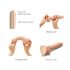 Strap-On-Me M - dvostruki sloj, dildo s vakuumskom bazom (prirodna boja)