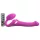 Strap-on-me M - pripadajući, zračnim valovima vibrator (rozi)