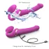 Strap-on-me M - pripadajući, zračnim valovima vibrator (rozi)