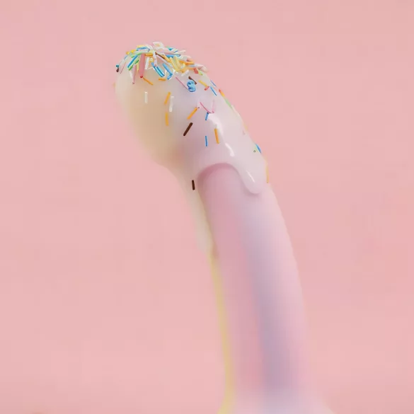 Dildolls Fantasia - silikonski dildo s usisnom čašom (prugasti)