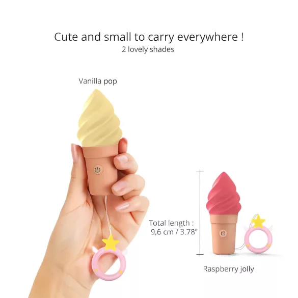 Love to Love Cand Ice - USB klitoralni vibrator (vanilija)