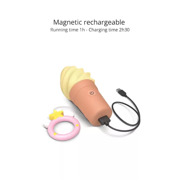 Love to Love Cand Ice - USB klitoralni vibrator (vanilija)