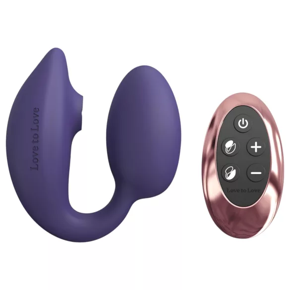 Wonderlover - vibrator za G-točku i klitoris (tamno ljubičasta)