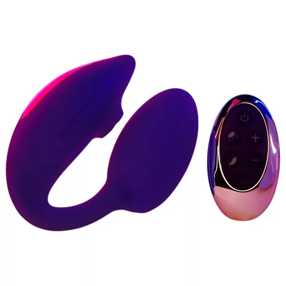 Wonderlover - vibrator za G-točku i klitoris (tamno ljubičasta)