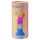 Love to Love Candy Loop - svjetleći silikonski dildo s LED osvjetljenjem (roza-plava) - 16,9 cm