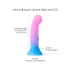 Love to Love Candy Loop - svjetleći silikonski dildo s LED osvjetljenjem (roza-plava) - 16,9 cm
