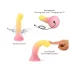 Love to Love Sugar Bomb - svjetleći silikonski dildo s LED-om (ružičasto-žuti) - 16,9 cm