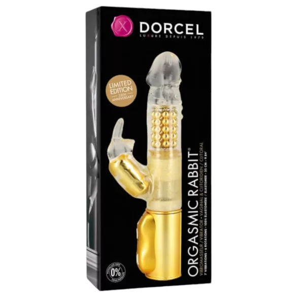 Dorcel Orgasmic Rabbit - vibrator s bočnom stimulacijom (zlatni)