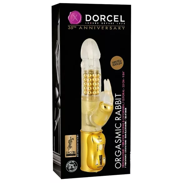 Dorcel Orgasmic Rabbit - vibrator s bočnom stimulacijom (zlatni)