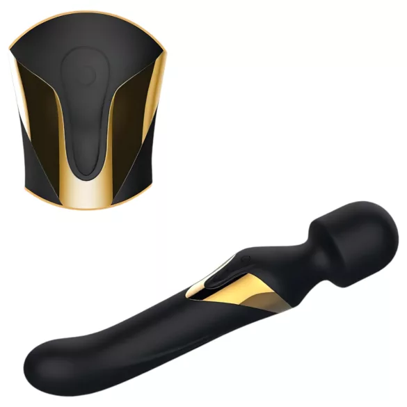 Dorcel - masažer i vibrator 2u1 - dvostruki užitak - silikon crni