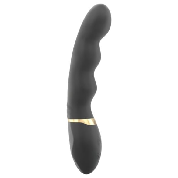 Dorcel Too Much 2.0 - vibrator na baterije - 3 motora - crno-zlatni