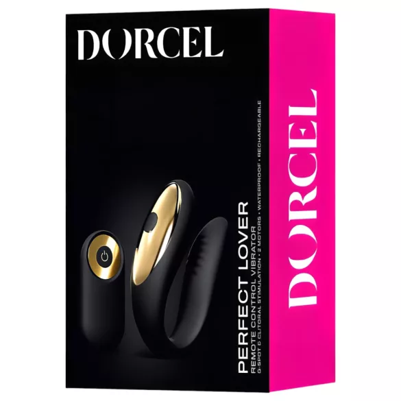 Dorcel - vibrator za parove s daljinskim upravljačem - punjivi - crni