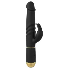 Dorcel - vibrator s pomičnim nastavkom za klitoris - crni