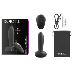 Dorcel Deep Thrust - dildo s potiskom (crni)