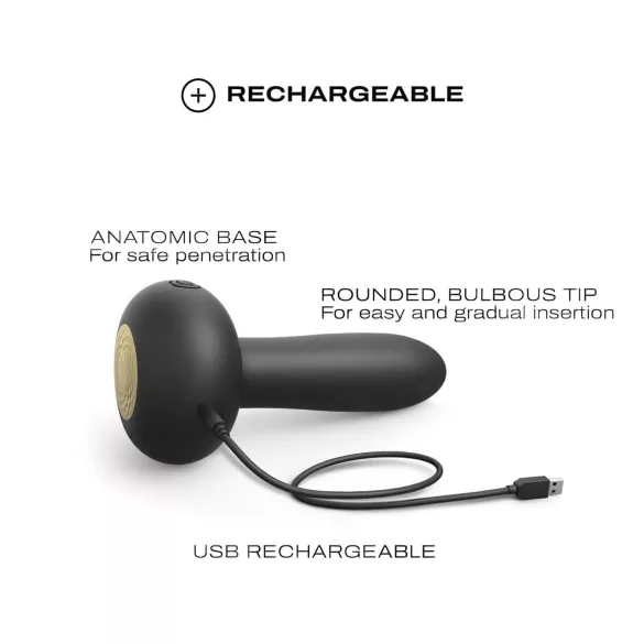 Dorcel Deep Thrust - dildo s potiskom (crni)