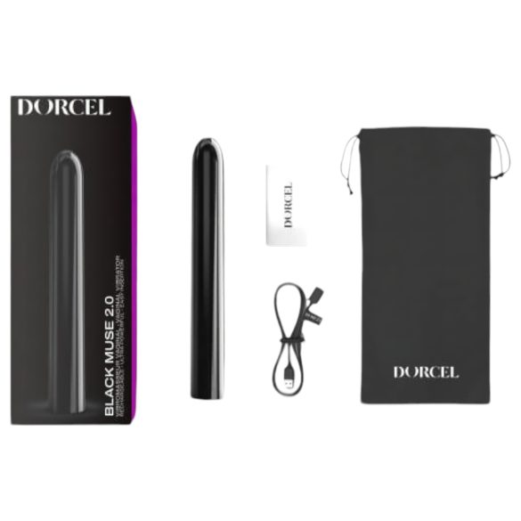 Dorcel Black Muse 2.0 - crni punjivi štapić.