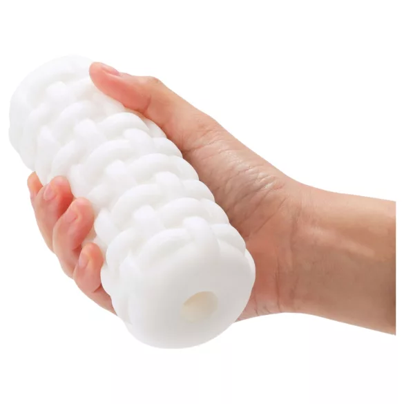 Dorcel Cup Tight - masturbator za muškarce s kanalima s perlicama (bijeli)