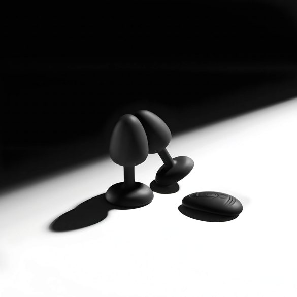 Dorcel - kuglasti daljinski crni analni vibrator M