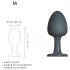 Dorcel Geisha Plug M - kuglasti analni plug (crni)