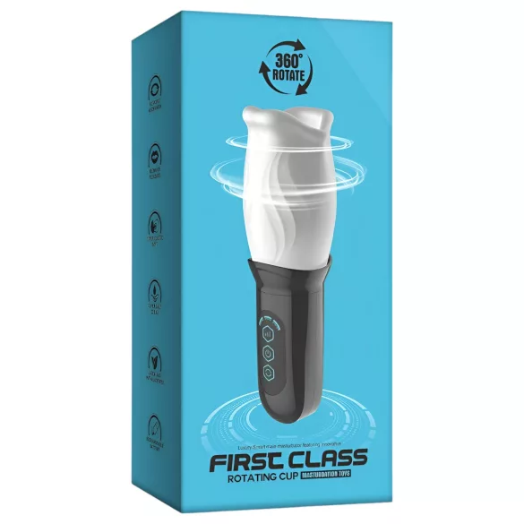 Funny Me First Class - masturbator s rotirajućim ustima - bijelo-crni