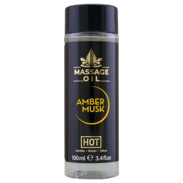 HOT - masažno ulje za njegu kože - jantar i mošus (100ml)