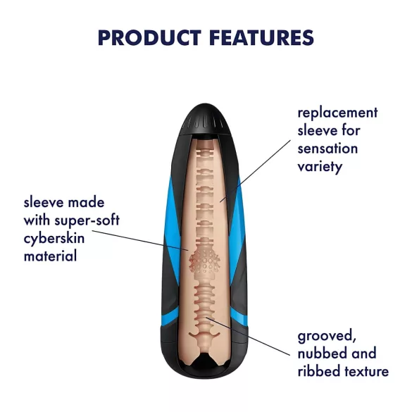 Satisfyer Sleeve Tri Delights - uložak za masturbator