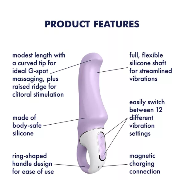 Satisfyer Charming Smile - G-točka vibrator - vodootporan, punjivi - ljubičasta