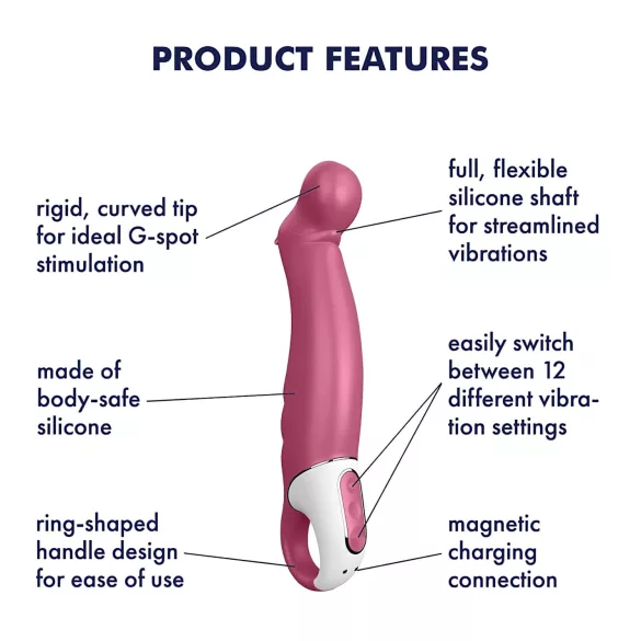 Satisfyer Petting Hippo - vibrator na baterije - vodootporan - silikon - roza