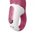 Satisfyer Petting Hippo - vibrator na baterije - vodootporan - silikon - roza