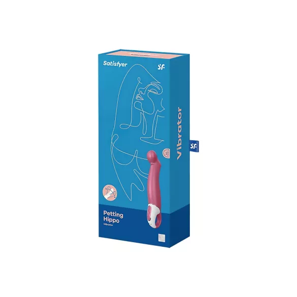 Satisfyer Petting Hippo - vibrator na baterije - vodootporan - silikon - roza