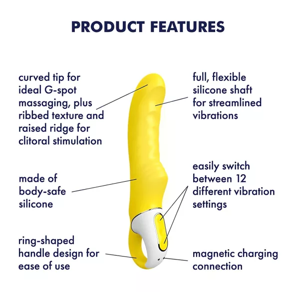 Satisfyer Yummy Sunshine - G točka vibrator - vodootporan - žuti